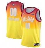 Men & Youth Customized 2023 All-Star Active Player Orange Game Swingman Stitched Jersey