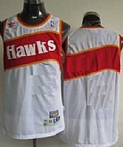 Men & Youth Customized Atlanta Hawks White Throwback Jersey