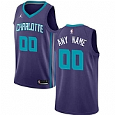 Men & Youth Customized Charlotte Hornets Purple Nike Swingman Jersey