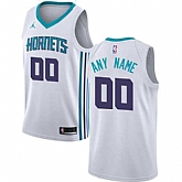 Men & Youth Customized Charlotte Hornets White Nike Swingman Jersey