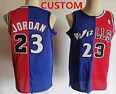 Men & Youth Customized Chicago Bulls Blue Red Two Tone Stitched Hardwood Classic Swingman Jerseys,baseball caps,new era cap wholesale,wholesale hats