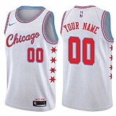 Men & Youth Customized Chicago Bulls White Nike City Edition Jersey,baseball caps,new era cap wholesale,wholesale hats