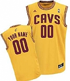 Men & Youth Customized Cleveland Cavaliers Yellow Jersey