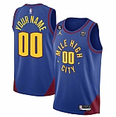 Men & Youth Customized Denver Nuggets Active Player Blue 2022-23 Statement Edition With NO.6 Patch Stitched Jersey,baseball caps,new era cap wholesale,wholesale hats