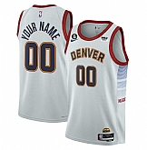 Men & Youth Customized Denver Nuggets Active Player White 2022-23 Icon Edition With NO.6 Patch Stitched Jersey,baseball caps,new era cap wholesale,wholesale hats