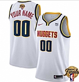 Men & Youth Customized Denver Nuggets Active Player White 2023 Finals Association Edition Stitched Jersey,baseball caps,new era cap wholesale,wholesale hats