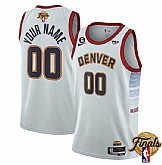 Men & Youth Customized Denver Nuggets Active Player White 2023 Finals Icon Edition Stitched Jersey,baseball caps,new era cap wholesale,wholesale hats