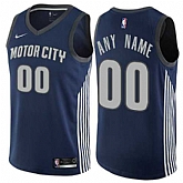 Men & Youth Customized Detroit Pistons Navy Blue Nike City Edition Jersey,baseball caps,new era cap wholesale,wholesale hats