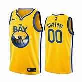 Men & Youth Customized Golden State Warriors 2019-20 Yellow The Bay City Edition Nike Jersey,baseball caps,new era cap wholesale,wholesale hats
