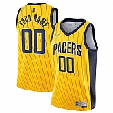Men & Youth Customized Indiana Pacers Active Player Gold Earned Edition Swingman Stitched Jersey,baseball caps,new era cap wholesale,wholesale hats