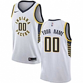 Men & Youth Customized Indiana Pacers White Nike Association Edition Jersey