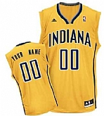 Men & Youth Customized Indiana Pacers Yellow Jersey