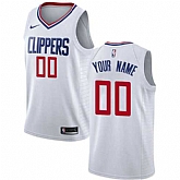Men & Youth Customized Los Angeles Clippers White Nike Association Edition Jersey