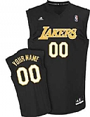 Men & Youth Customized Los Angeles Lakers Black Fashion Jersey,baseball caps,new era cap wholesale,wholesale hats