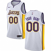 Men & Youth Customized Los Angeles Lakers White Nike Association Edition Jersey,baseball caps,new era cap wholesale,wholesale hats