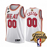 Men & Youth Customized Miami Heat Active Player White 2023 Finals Classic Edition With NO.6 Patch Stitched Jersey,baseball caps,new era cap wholesale,wholesale hats
