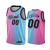 Men & Youth Customized Miami Heat Blue Pink Nike Swingman 2020-21 City Edition Jersey,baseball caps,new era cap wholesale,wholesale hats