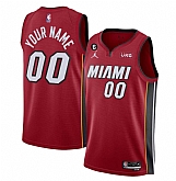 Men & Youth Customized Miami Heat Red Statement Edition With NO.6 Patch Stitched Jersey,baseball caps,new era cap wholesale,wholesale hats