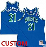 Men & Youth Customized Minnesota Timberwolves Royal 1995-96 Mitchell & Ness Hardwood Classic Jersey,baseball caps,new era cap wholesale,wholesale hats