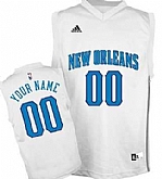 Men & Youth Customized New Orleans Hornets White Jersey,baseball caps,new era cap wholesale,wholesale hats