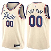 Men & Youth Customized Philadelphia 76ers Cream City Edition Nike Jersey,baseball caps,new era cap wholesale,wholesale hats