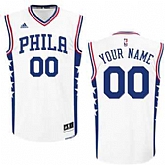 Men & Youth Customized Philadelphia 76ers adidas White Replica Home Jersey,baseball caps,new era cap wholesale,wholesale hats