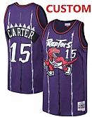 Men & Youth Customized Toronto Raptors Purple Throwback Mitchell And Ness Stitched Jersey,baseball caps,new era cap wholesale,wholesale hats