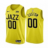 Men & Youth Customized Utah Jazz 2022-23 Yellow Association Edition Stitched Jersey,baseball caps,new era cap wholesale,wholesale hats
