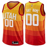 Men & Youth Customized Utah Jazz City Edition Orange Swingman Jersey,baseball caps,new era cap wholesale,wholesale hats