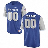 Men's Air Force Falcons Customized Replica Football Jersey - 2015 Royal Blue,baseball caps,new era cap wholesale,wholesale hats