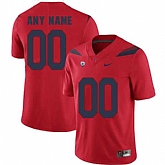 Men's Arizona Wildcats Red Customized College Football Jersey