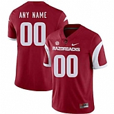 Men's Arkansas Razorbacks Customized Red College Football Jersey