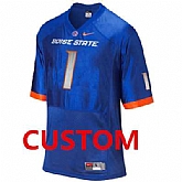 Men's Boise State Broncos Customized Blue Jersey