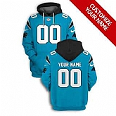 Men's Carolina Panthers Active Player Blue Custom 2021 Pullover Hoodie,baseball caps,new era cap wholesale,wholesale hats