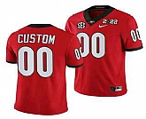 Men's Georgia Bulldogs ACTIVE PLAYER Customized 2022 Patch Red College Football Stitched Jersey,baseball caps,new era cap wholesale,wholesale hats