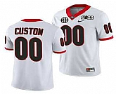 Men's Georgia Bulldogs ACTIVE PLAYER Customized 2022 Patch White College Football Stitched Jersey,baseball caps,new era cap wholesale,wholesale hats