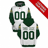 Men's Green Bay Packers Active Player White Custom 2021 Pullover Hoodie,baseball caps,new era cap wholesale,wholesale hats