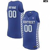 Men's Kentucky Wildcats Custom College Basketball Royal Blue Nike Elite Jersey,baseball caps,new era cap wholesale,wholesale hats