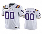 Men's LSU Tigers Customized White 2020 National Championship Game Jersey,baseball caps,new era cap wholesale,wholesale hats