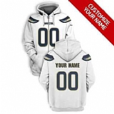 Men's Los Angeles Chargers Active Player White Custom 2021 Pullover Hoodie,baseball caps,new era cap wholesale,wholesale hats
