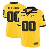 Men's Lowa Hawkeyes Customized Yellow College Football Jersey