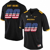 Men's Missouri Tigers Customized Black USA Flag Nike College Football Jersey,baseball caps,new era cap wholesale,wholesale hats