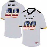 Men's Missouri Tigers Customized White USA Flag Nike College Football Jersey,baseball caps,new era cap wholesale,wholesale hats