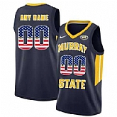Men's Murray State Racers Customized Navy USA Flag College Basketball Jersey,baseball caps,new era cap wholesale,wholesale hats