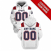 Men's New England Patriots Active Player White Custom 2021 Pullover Hoodie,baseball caps,new era cap wholesale,wholesale hats
