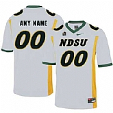 Men's North Dakota State Bison White Customized College Football Jersey