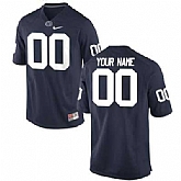 Men's Penn State Nittany Lions Customized Replica Football 2015 Navy Blue Jersey