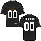 Men's Southern Miss Golden Eagles Customized Football Name & Number 2015 Black Jersey,baseball caps,new era cap wholesale,wholesale hats
