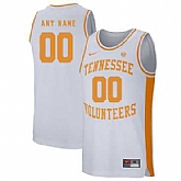 Men's Tennessee Volunteers Customized White College Basketball Jersey,baseball caps,new era cap wholesale,wholesale hats