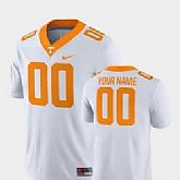 Men's Tennessee Volunteers Customized White College Football 2018 Game Jersey